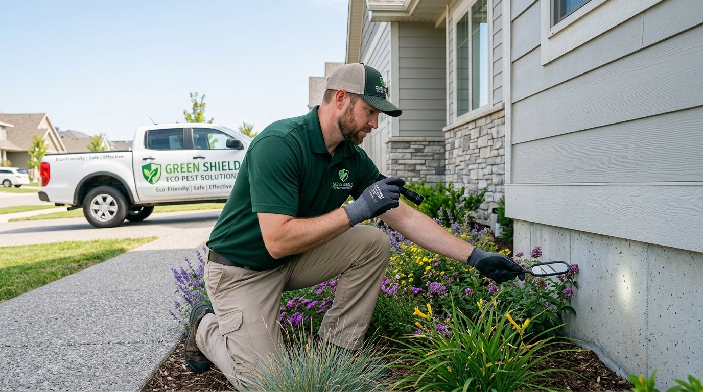 Licensed Pest Control Specialist on site
